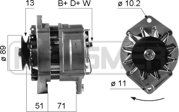 ERA 210297 - Ģenerators www.autospares.lv