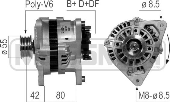 ERA 210244A - Alternator www.autospares.lv