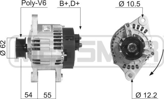 ERA 210246A - Генератор www.autospares.lv