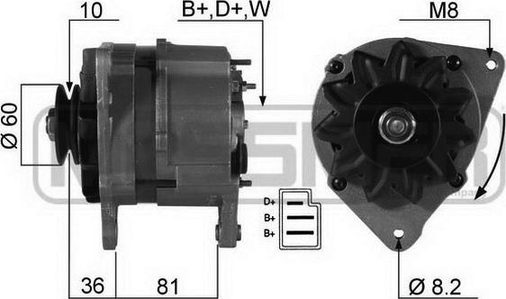 ERA 210259A - Alternator www.autospares.lv