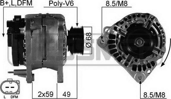 ERA 210256A - Ģenerators www.autospares.lv