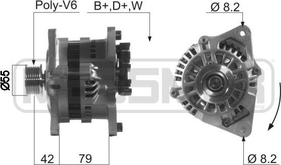 ERA 210253A - Ģenerators www.autospares.lv