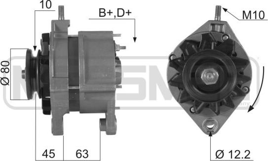 ERA 210257R - Ģenerators www.autospares.lv