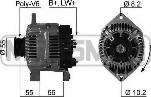 ERA 210261A - Генератор www.autospares.lv