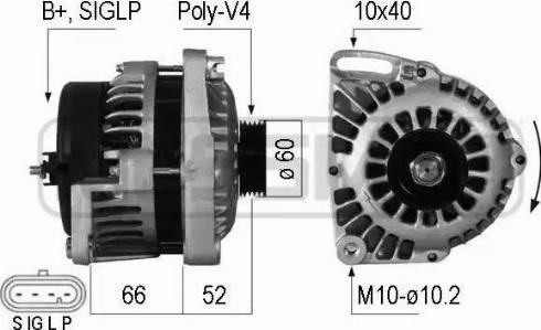 ERA 210206 - Alternator www.autospares.lv