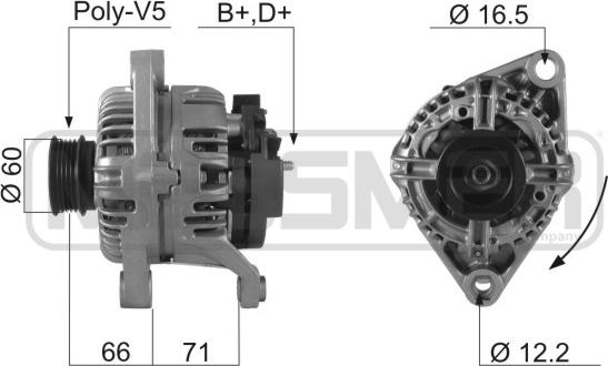 ERA 210201A - Ģenerators www.autospares.lv