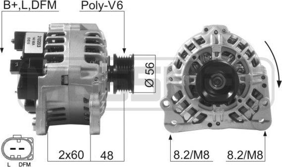 ERA 210203A - Ģenerators autospares.lv