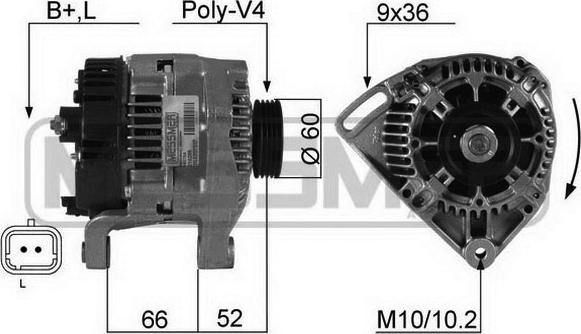 ERA 210285A - Ģenerators www.autospares.lv