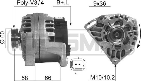 ERA 210286 - Ģenerators www.autospares.lv