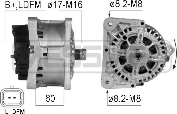 ERA 210280 - Alternator www.autospares.lv