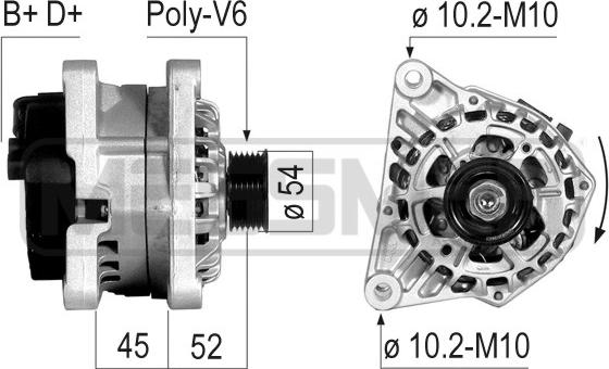 ERA 210239 - Генератор www.autospares.lv