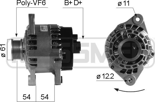 ERA 210236 - Генератор www.autospares.lv