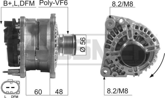 ERA 210231 - Генератор www.autospares.lv