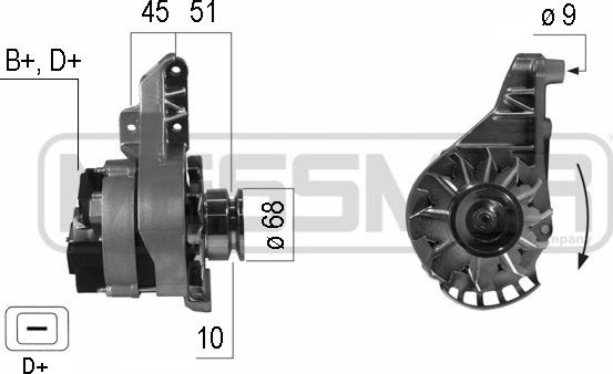 ERA 210232A - Ģenerators www.autospares.lv