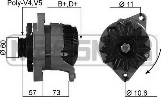 ERA 210221R - Генератор www.autospares.lv