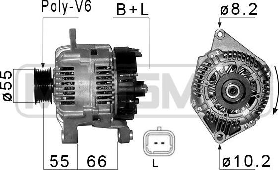 ERA 210222A - Ģenerators www.autospares.lv