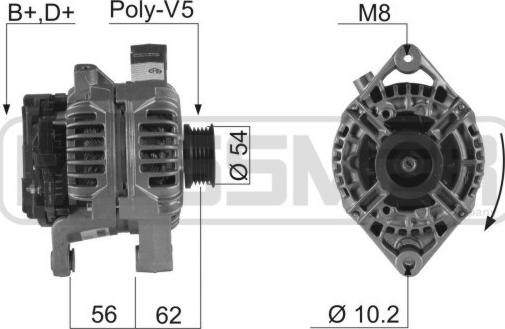 ERA 210227 - Ģenerators www.autospares.lv