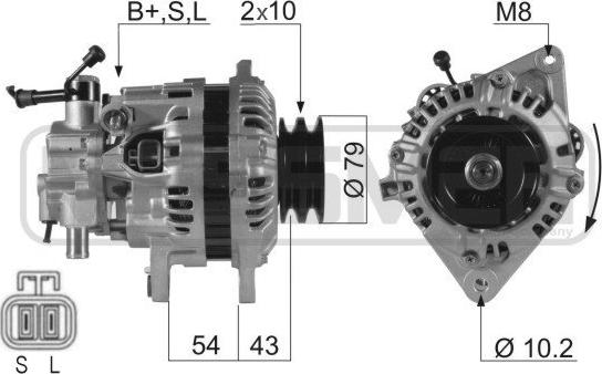 ERA 210274 - Ģenerators www.autospares.lv