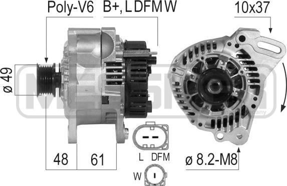 ERA 210795A - Ģenerators www.autospares.lv