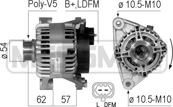 ERA 210740 - Ģenerators www.autospares.lv