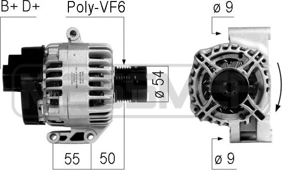 ERA 210748 - Ģenerators www.autospares.lv