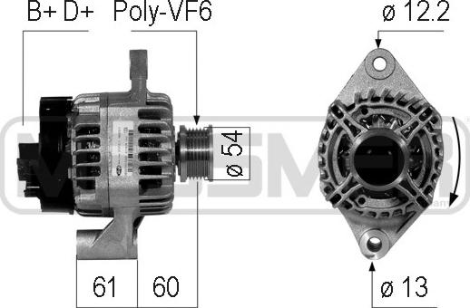 ERA 210747 - Генератор www.autospares.lv