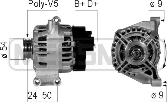 ERA 210755 - Генератор www.autospares.lv