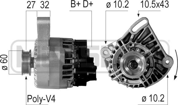 ERA 210756 - Alternator www.autospares.lv