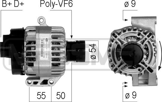 ERA 210753 - Генератор www.autospares.lv