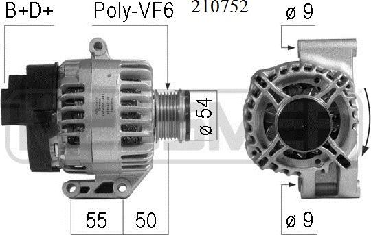 ERA 210752A - Генератор www.autospares.lv