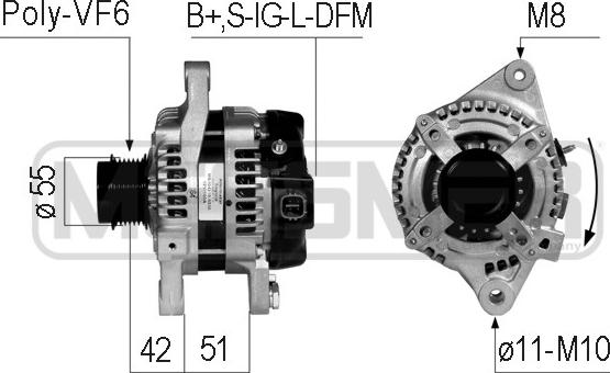 ERA 210766A - Генератор www.autospares.lv