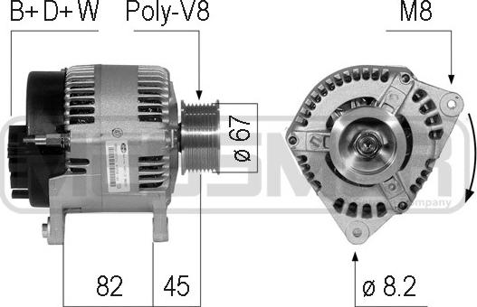 ERA 210762 - Генератор www.autospares.lv