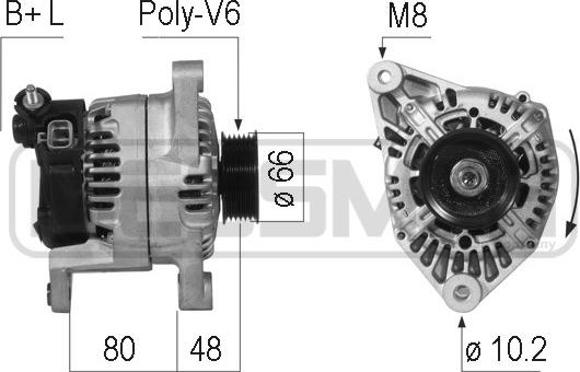 ERA 210709 - Alternator www.autospares.lv