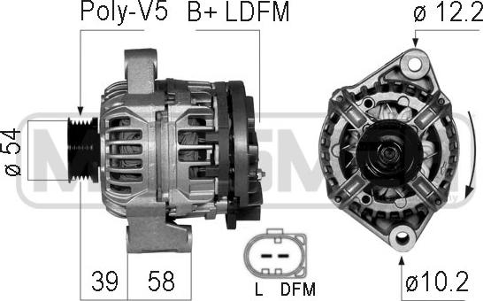 ERA 210707R - Ģenerators www.autospares.lv