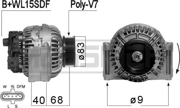 ERA 210714 - Генератор www.autospares.lv