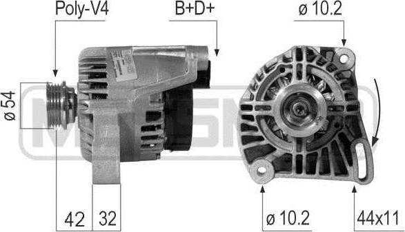 ERA 210711 - Alternator www.autospares.lv