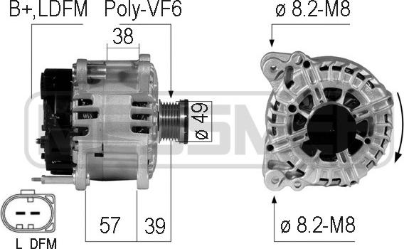 ERA 210718 - Генератор www.autospares.lv