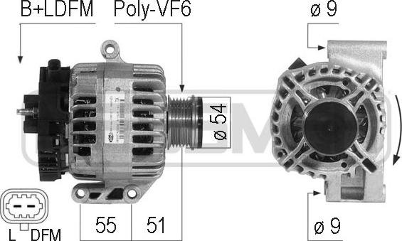 ERA 210734 - Ģenerators www.autospares.lv