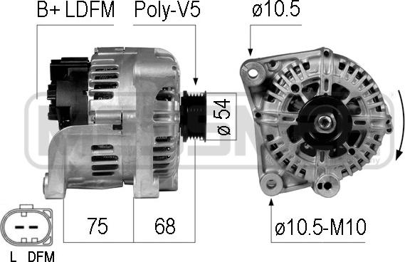 ERA 210736 - Ģenerators www.autospares.lv