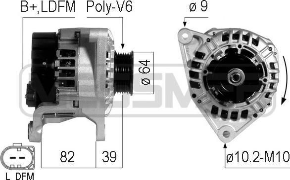 ERA 210733 - Генератор www.autospares.lv