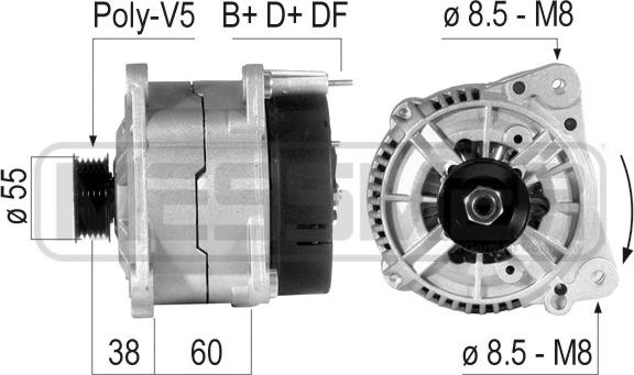 ERA 210726A - Ģenerators www.autospares.lv