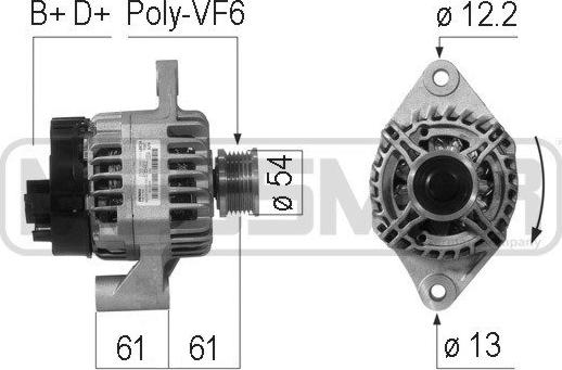 ERA 210720 - Alternator www.autospares.lv