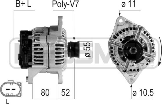 ERA 210723 - Alternator www.autospares.lv