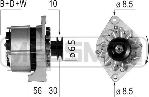 ERA 210722A - Генератор www.autospares.lv