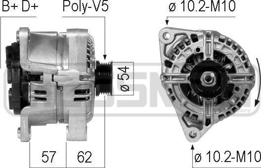 ERA 210774 - Генератор www.autospares.lv