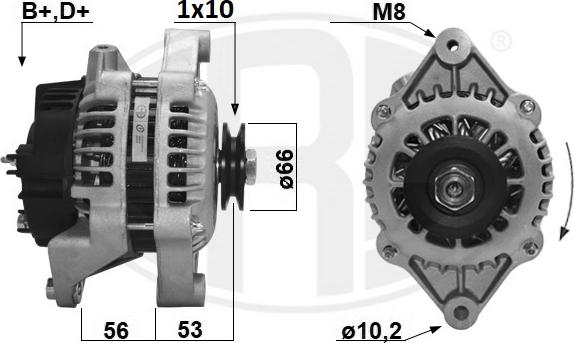 ERA 211001A - Ģenerators www.autospares.lv