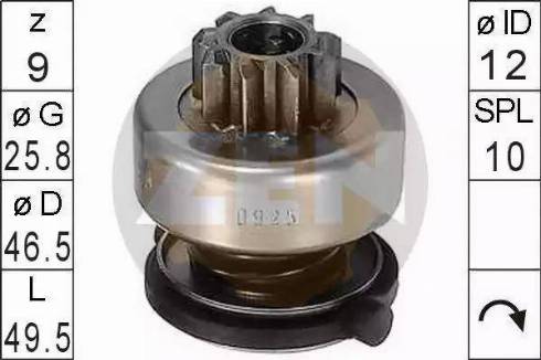 ERA 225418 - Pinion, bendix, starter www.autospares.lv