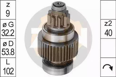 ERA 225433 - Ведущая шестерня, бендикс, стартер www.autospares.lv