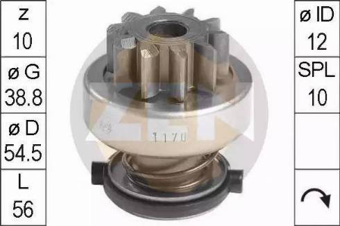 ERA 225544 - Zobrats, Starteris www.autospares.lv