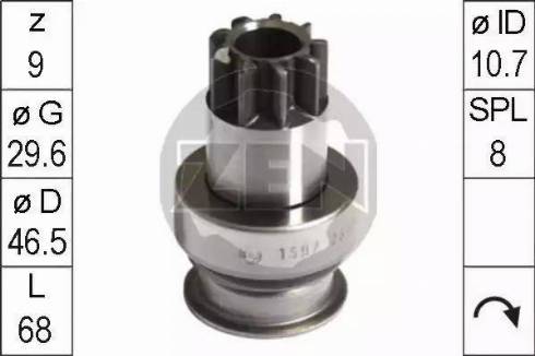 ERA 225669 - Pinion, bendix, starter www.autospares.lv